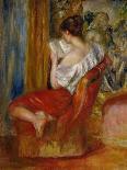 Portrait of Gabrielle in a Red Blouse, 1896-Pierre-Auguste Renoir-Giclee Print