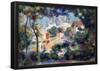 Pierre-Auguste Renoir (Landscape with view of Sacre-Coeur) Art Poster Print-null-Framed Poster