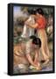 Pierre Auguste Renoir Laundresses 2 Art Print Poster-null-Framed Poster