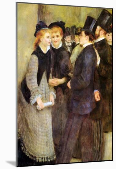 Pierre Auguste Renoir Leaving the Conservatoire Art Print Poster-null-Mounted Poster