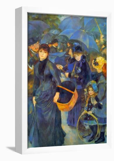 Pierre Auguste Renoir Les Para Pluies Art Print Poster-null-Framed Poster