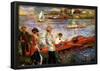 Pierre Auguste Renoir Oarsman of Chatou Art Print Poster-null-Framed Poster