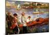 Pierre Auguste Renoir Oarsman of Chatou Art Print Poster-null-Mounted Poster