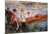 Pierre-Auguste Renoir Oarsmen at Chatou 1879 Art Print Poster-null-Mounted Poster