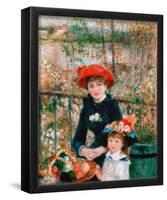 Pierre-Auguste Renoir (On the Terrace) Art Poster Print-null-Framed Poster
