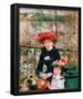 Pierre-Auguste Renoir (On the Terrace) Art Poster Print-null-Framed Poster