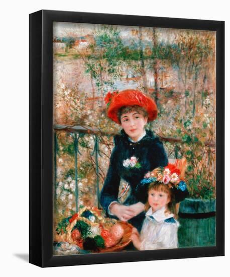 Pierre-Auguste Renoir (On the Terrace) Art Poster Print-null-Framed Poster