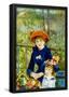 Pierre-Auguste Renoir On the Terrace Art Print Poster-null-Framed Poster