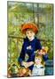 Pierre-Auguste Renoir On the Terrace Art Print Poster-null-Mounted Poster