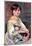 Pierre-Auguste Renoir (Portrait of Mademoiselle Julie Manet with cat) Art Poster Print-null-Mounted Poster