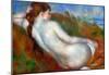 Pierre Auguste Renoir Reclining Nude Art Print Poster-null-Mounted Poster
