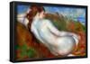 Pierre Auguste Renoir Reclining Nude Art Print Poster-null-Framed Poster
