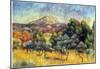 Pierre Auguste Renoir Sainte Victoire Mountain Art Print Poster-null-Mounted Poster