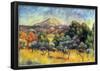 Pierre Auguste Renoir Sainte Victoire Mountain Art Print Poster-null-Framed Poster