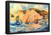 Pierre Auguste Renoir Sea and Cliffs Art Print Poster-null-Framed Poster