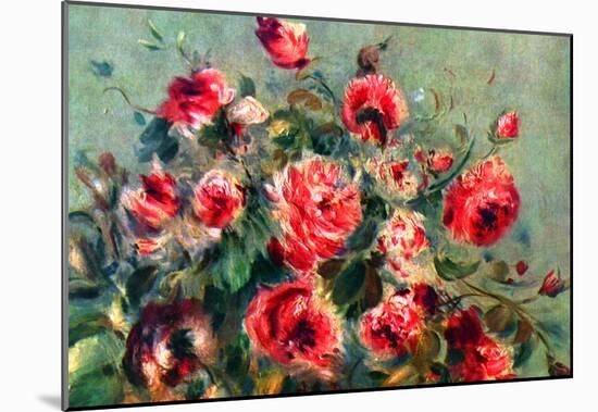 Pierre Auguste Renoir Still Life Roses of Vargemont Art Print Poster-null-Mounted Poster