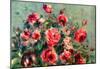 Pierre-Auguste Renoir Still Life Roses of Vargemont Art Print Poster-null-Mounted Poster