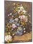 Pierre-Auguste Renoir (Still life with a large flower vase) Art Poster Print-null-Mounted Poster