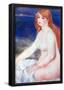 Pierre Auguste Renoir The Blond Bather 2 Art Print Poster-null-Framed Poster