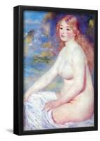 Pierre Auguste Renoir The Blond Bather Art Print Poster-null-Framed Poster
