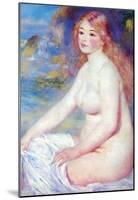 Pierre Auguste Renoir The Blond Bather Art Print Poster-null-Mounted Poster