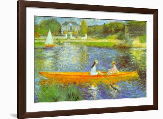 Pierre Auguste Renoir The Seine-Pierre-Auguste Renoir-Framed Art Print