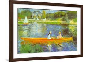 Pierre Auguste Renoir The Seine-Pierre-Auguste Renoir-Framed Art Print