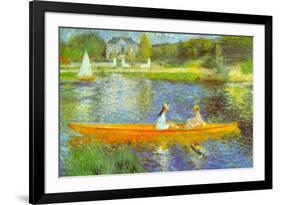 Pierre Auguste Renoir The Seine-Pierre-Auguste Renoir-Framed Art Print