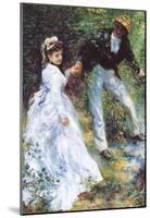 Pierre Auguste Renoir The Walk Art Print Poster-null-Mounted Poster