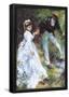 Pierre Auguste Renoir The Walk Art Print Poster-null-Framed Poster