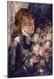 Pierre Auguste Renoir Woman with Lilacs Art Print Poster-null-Mounted Poster