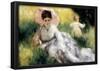 Pierre Auguste Renoir Woman with Parasol Art Print Poster-null-Framed Poster
