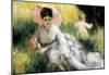 Pierre Auguste Renoir Woman with Parasol Art Print Poster-null-Mounted Poster