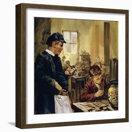 Pierre Auguste Renoir Worked as a Child in a China Factory-Luis Arcas Brauner-Framed Giclee Print