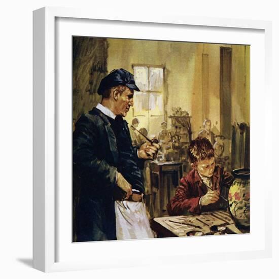 Pierre Auguste Renoir Worked as a Child in a China Factory-Luis Arcas Brauner-Framed Giclee Print