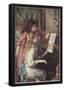 Pierre Auguste Renoir Young Girls at the Piano 2 Art Print Poster-null-Framed Poster