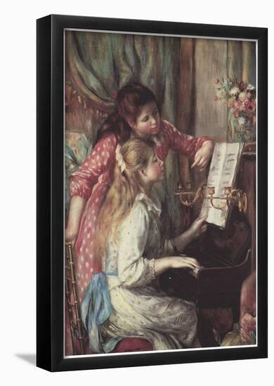 Pierre Auguste Renoir Young Girls at the Piano 2 Art Print Poster-null-Framed Poster