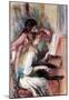 Pierre Auguste Renoir Young Girls at the Piano Art Print Poster-null-Mounted Poster