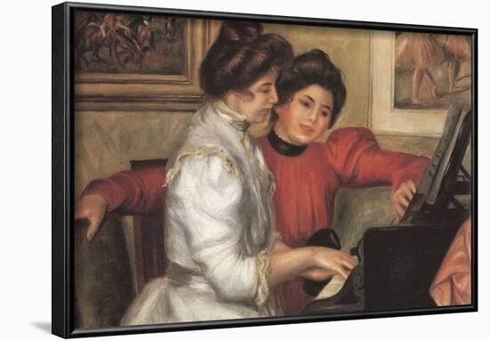 Pierre Auguste Renoir Yvonne and Christine Lerolle at the Piano Art Print Poster-null-Framed Poster