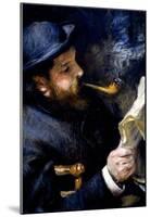 Pierre Autuste Renoir Claude Monet Reading a Newspaper Art Print Poster-null-Mounted Poster