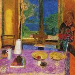 Interior the Woman with the Dog-Pierre Bonnard-Stretched Canvas