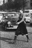 Maxi Skirt Worn by Model Linda Morand-Pierre Boulat-Photographic Print