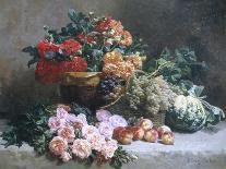 Rich Still Life of Fruit and Flowers-Pierre Bourgogne-Giclee Print