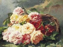 Basket of Romantic Flowers-Pierre Bourgogne-Giclee Print
