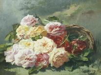 Roses and Other Flowers in an Urn-Pierre Bourgogne-Art Print