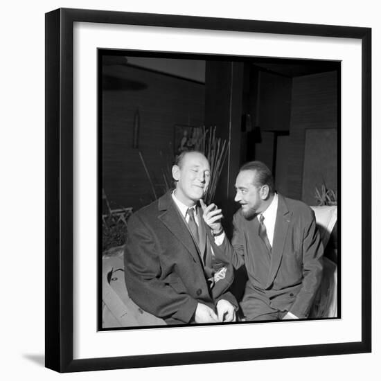 Pierre Brasseur and Bourvil-Beynon-Framed Photographic Print