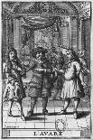Scene from "Le Misanthrope" by Moliere (1622-73), Engraved by Jean Sauve (Fl.1660-91)-Pierre Brissart-Framed Stretched Canvas