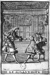 Scene from "Le Misanthrope" by Moliere (1622-73), Engraved by Jean Sauve (Fl.1660-91)-Pierre Brissart-Mounted Giclee Print
