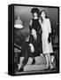 Pierre Cardin, Italian-Born French Fashion Designer, with Models at Bonwit Teller-null-Framed Stretched Canvas