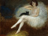 Ballerina with a Black Cat-Pierre Carrier-belleuse-Giclee Print